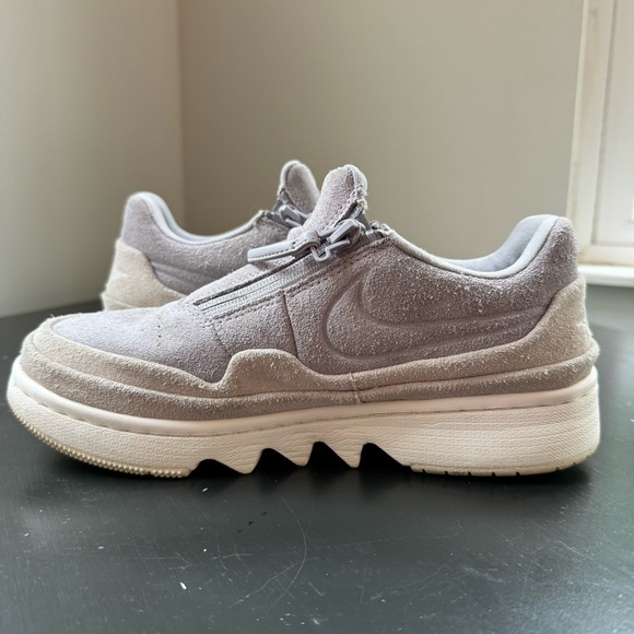 Nike‎ Jordan 1 Jester XX Lug Sole Jumpman Zipper Atmosphere Gray Suede Sneakers - Picture 5 of 14